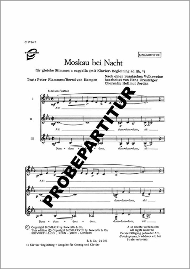 Moskau bei Nacht